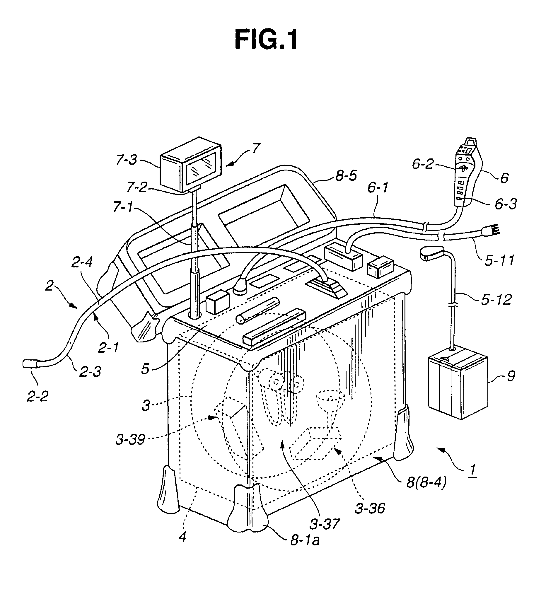 Endoscope apparatus with drum part to wind insertion part therearound