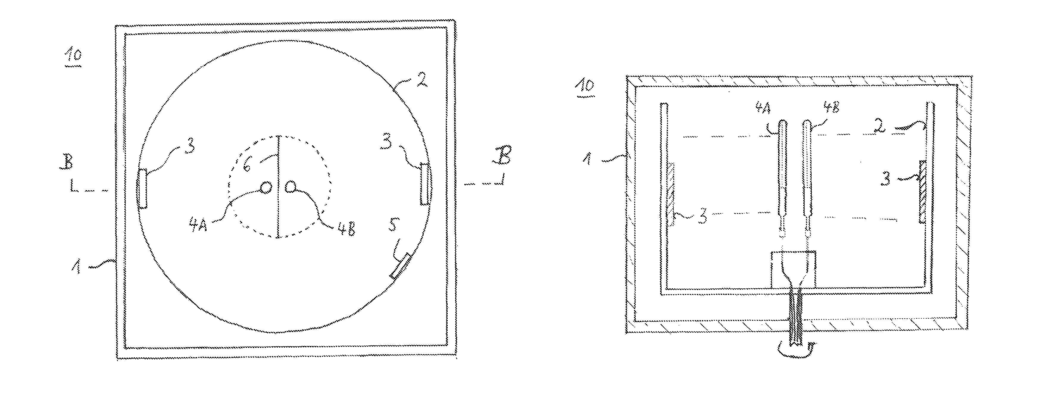 Weathering testing having a plurality of radiation sources which are independently operable of one another