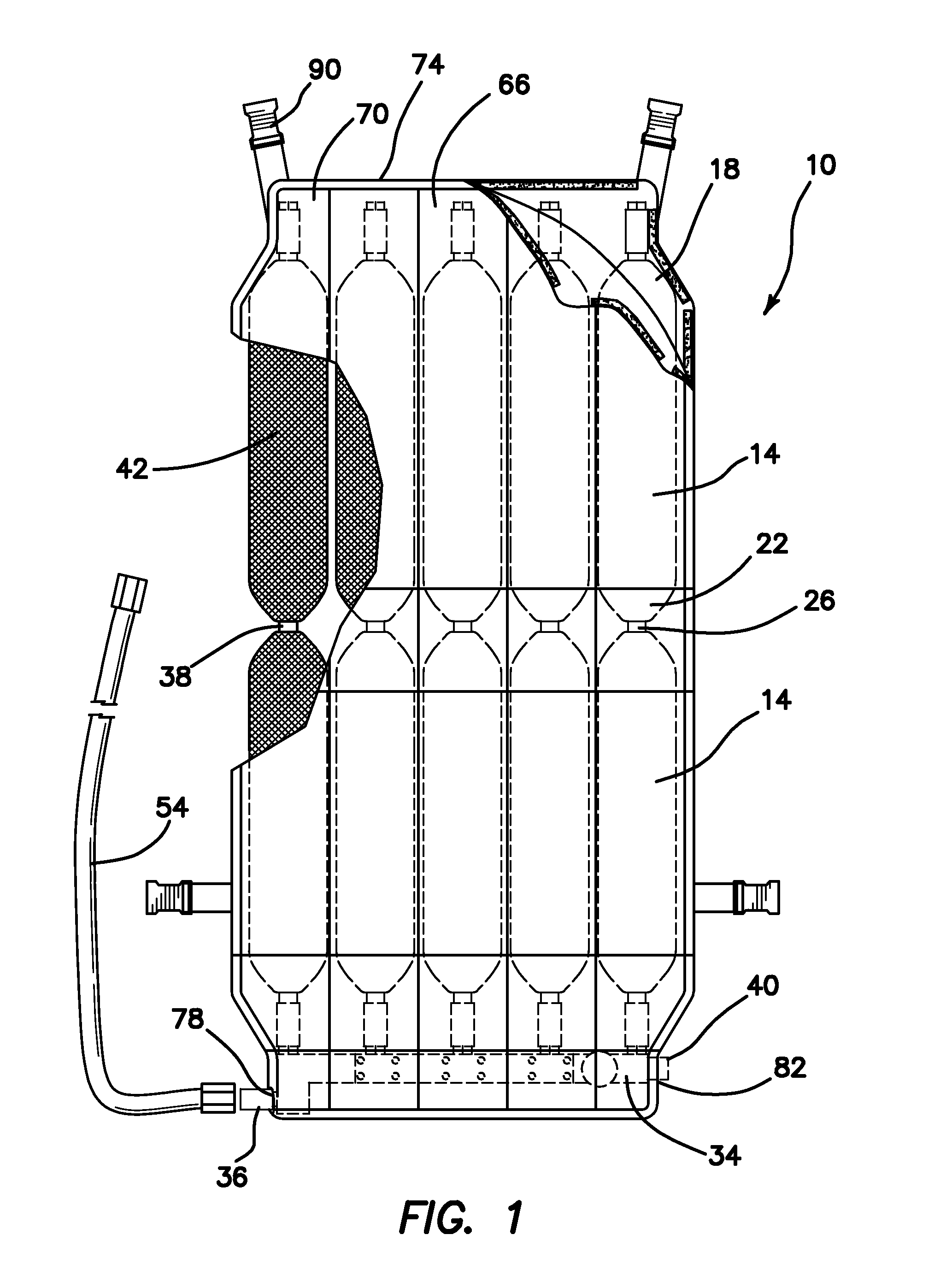 Articulated firefighter breathing pack