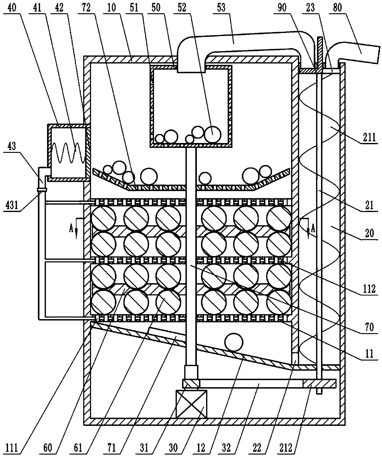 Powder coating for building materials and preparation method thereof