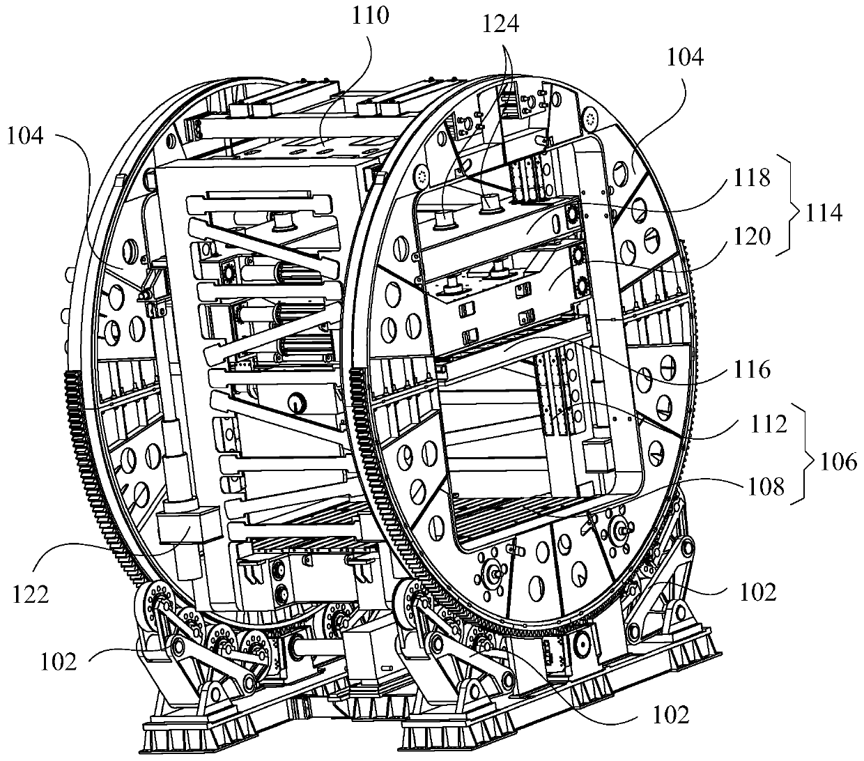 Hydraulic support testing device