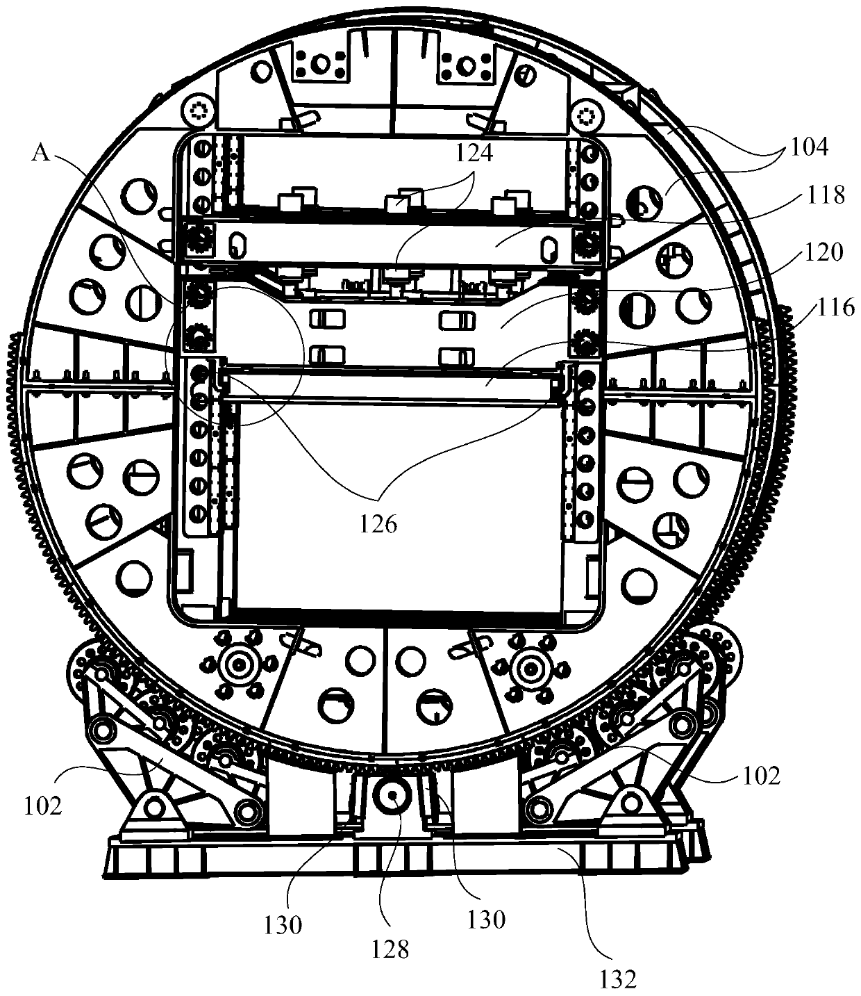 Hydraulic support testing device