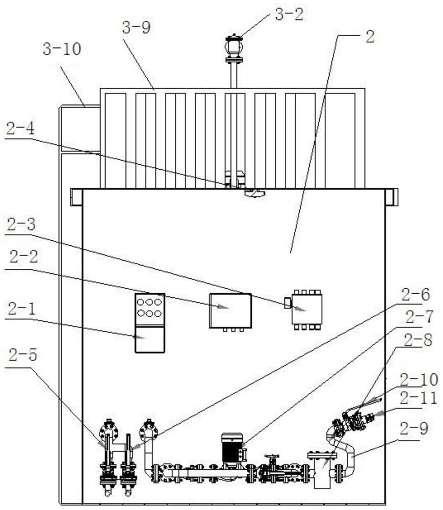 Skid-mounted bulkhead Beidou intelligent automobile refueling device