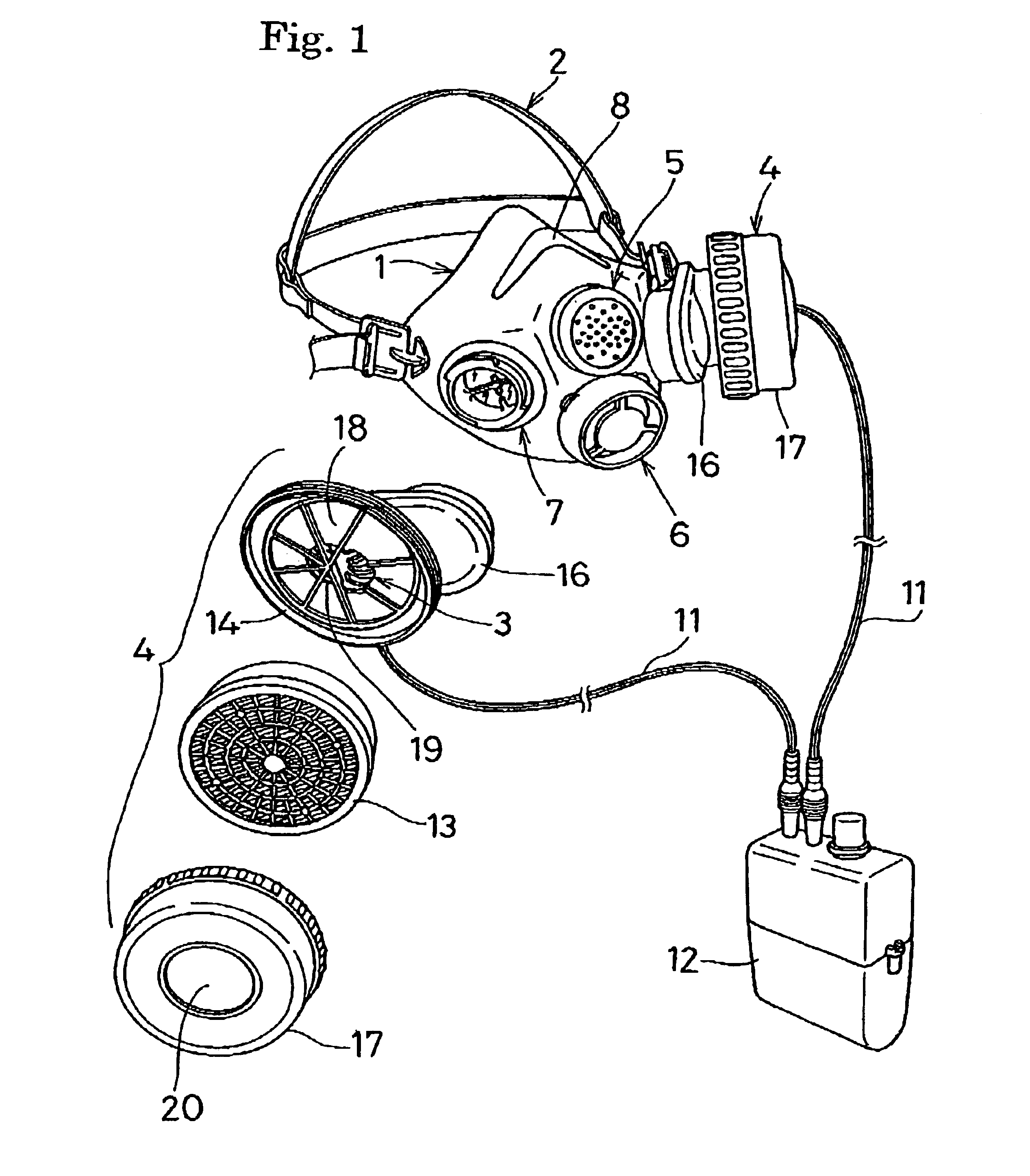 Respiration protecting apparatus