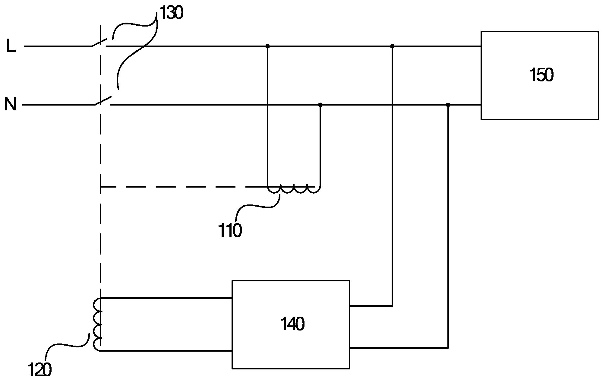 Undervoltage-overvoltage protection device and method