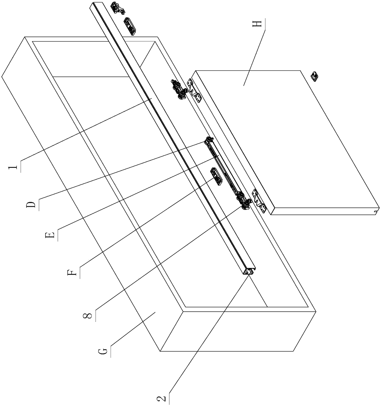 Opening-closing assisting structure of sliding door