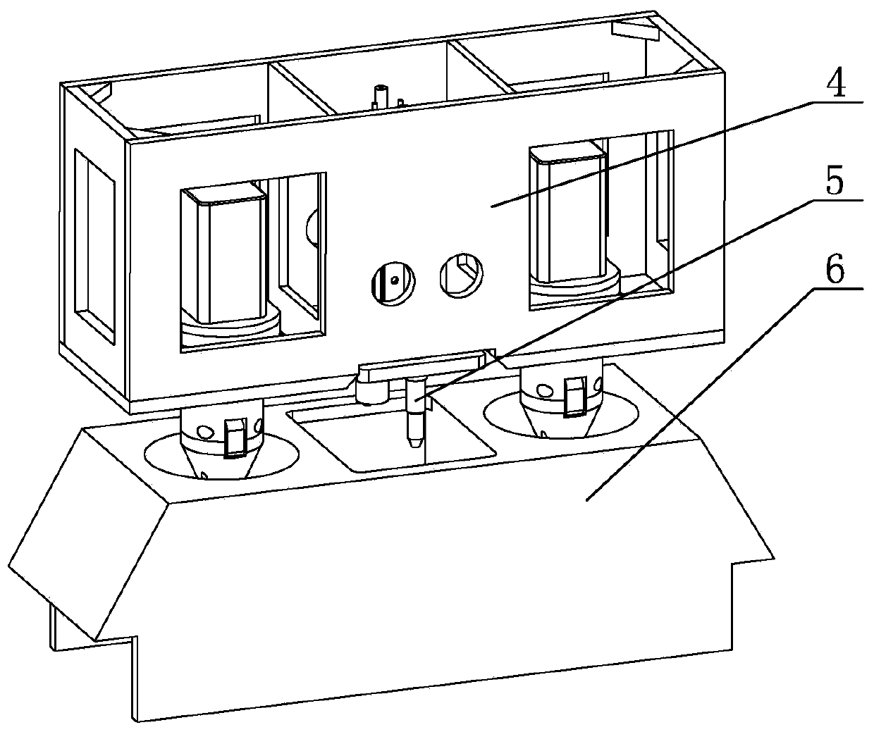 The operation tool library and its docking device for rov underwater wet modular replacement