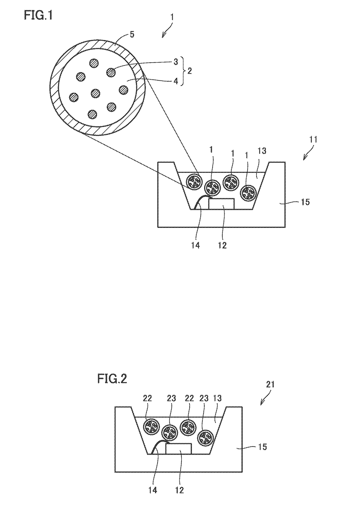 Phosphor containing particle, and light emitting device and phosphor containing sheet using the same