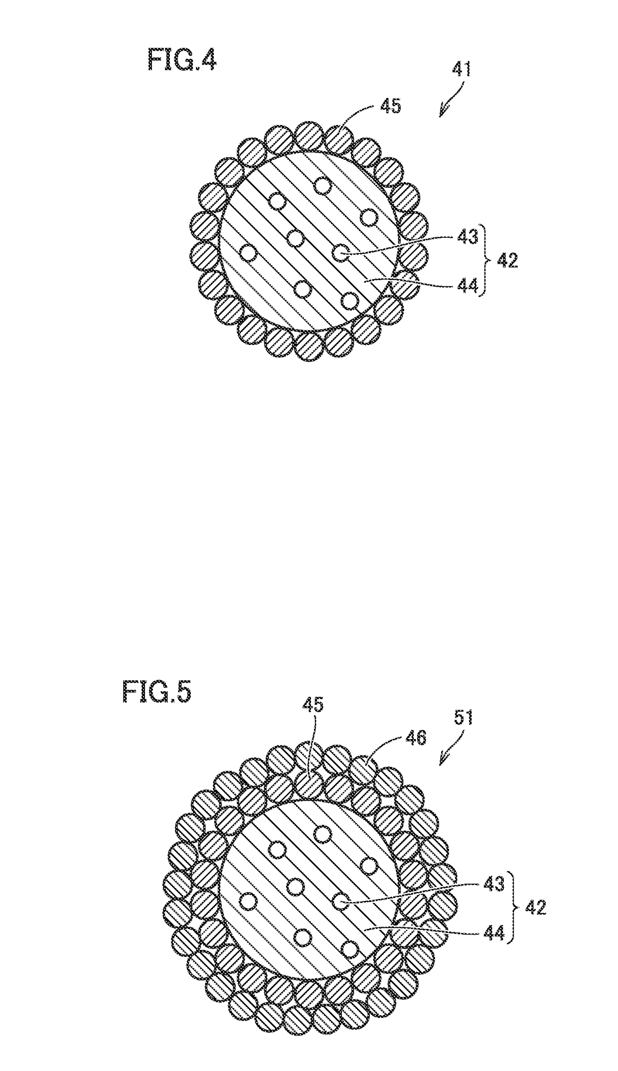 Phosphor containing particle, and light emitting device and phosphor containing sheet using the same