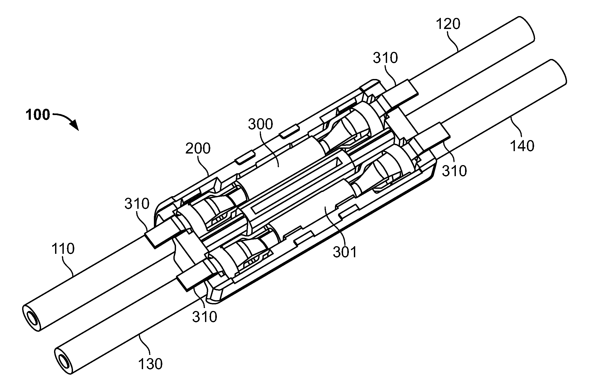 Surface mount poke-in connector