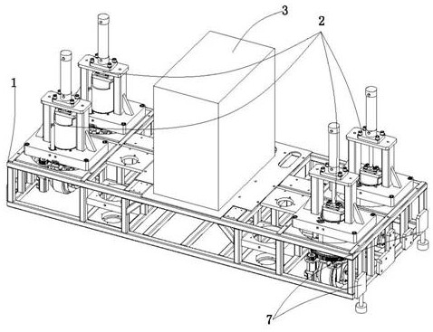 Liftable mold walking device