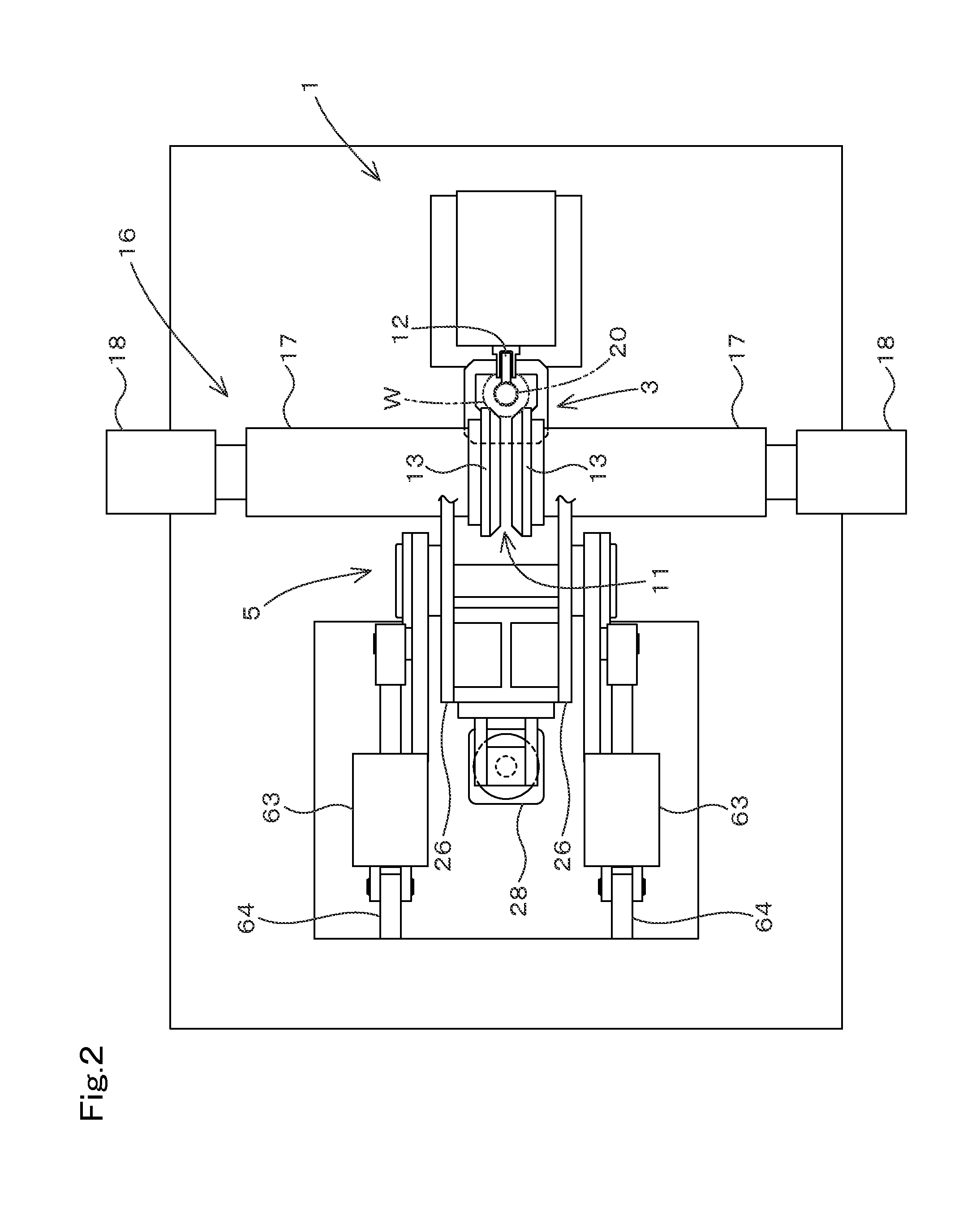 Working head moving device