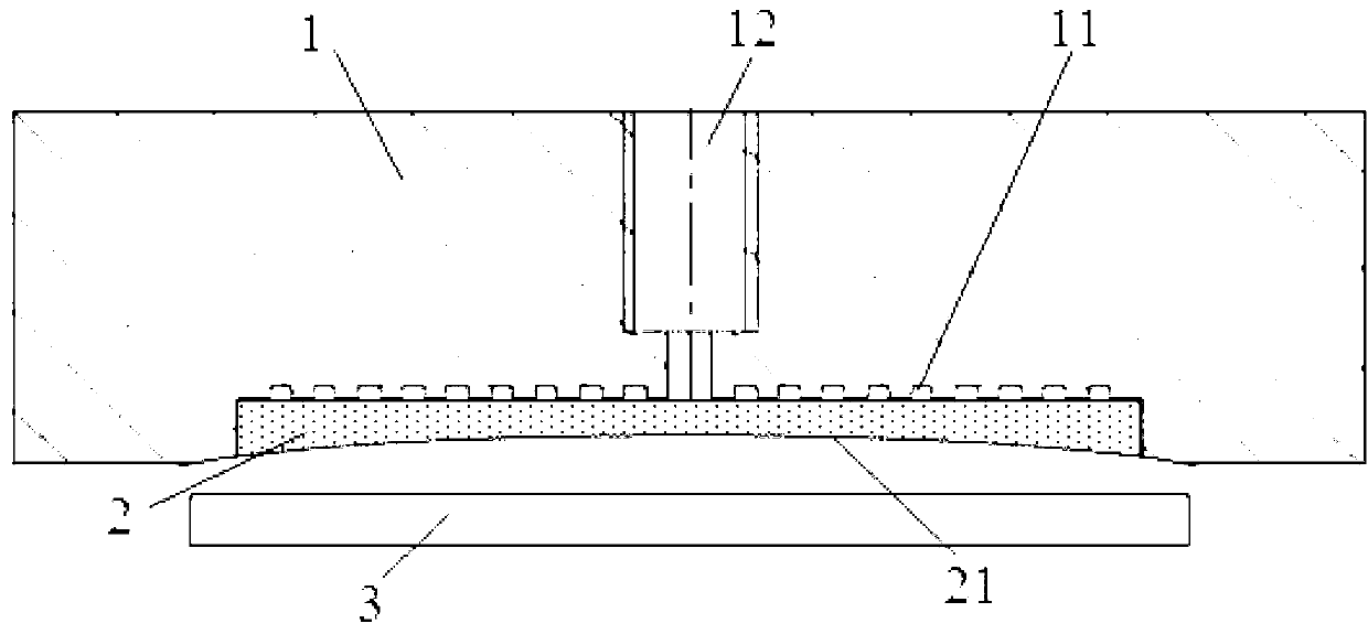 Vacuum adsorption clamp used for aspheric surface machining