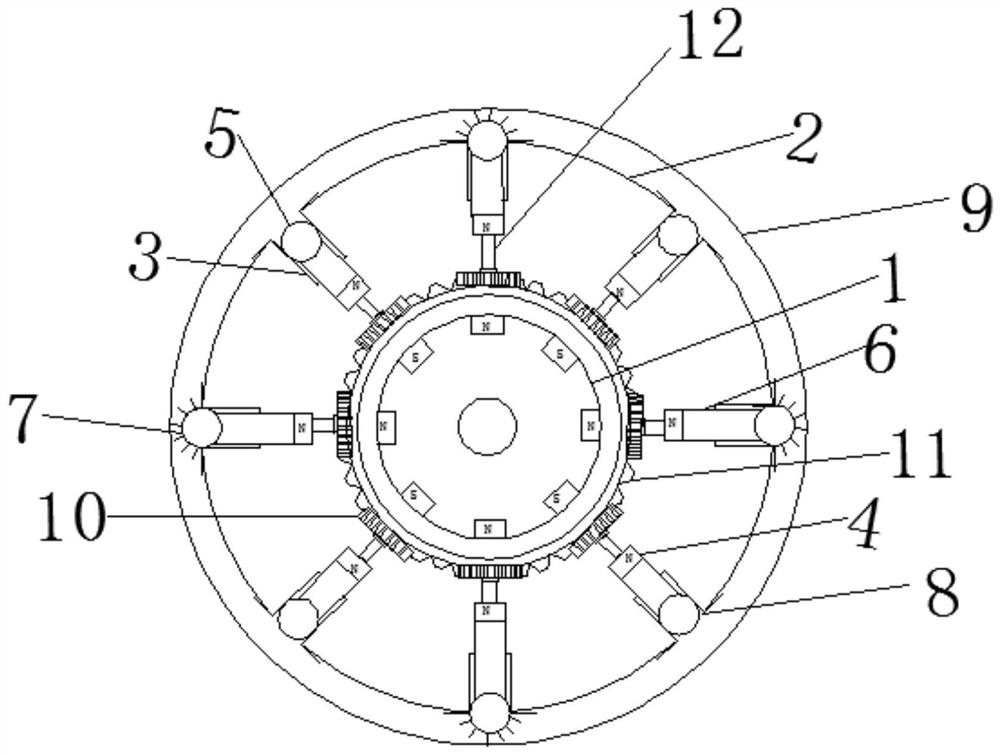 A pipeline inner wall cleaning device with self-cleaning function