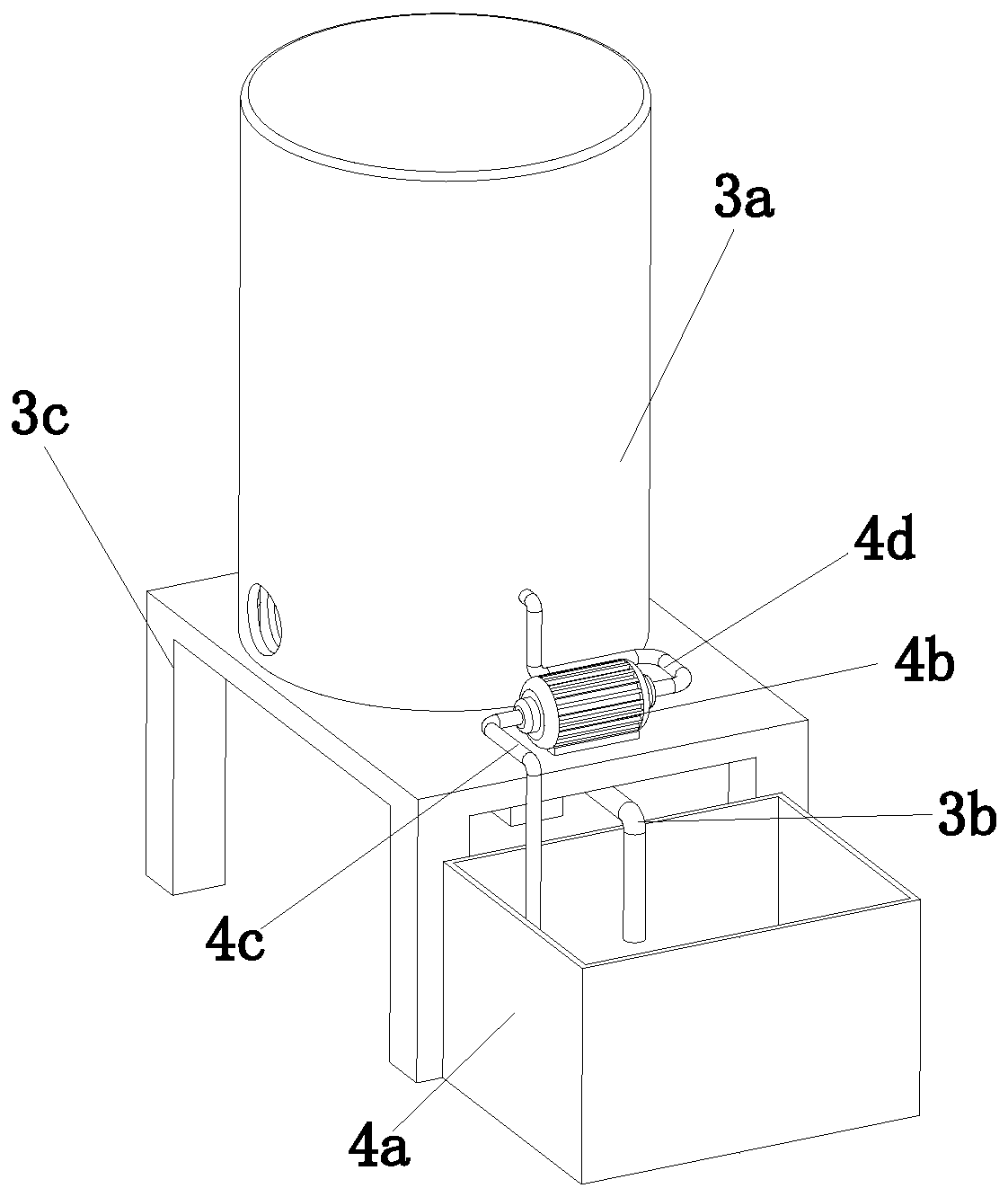 Asphalt mixing plant tail gas white smoke eliminating treatment apparatus