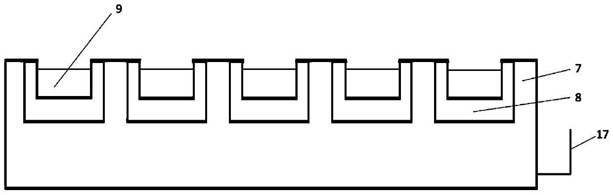 A multi-channel honeycomb array crucible with gradient temperature field