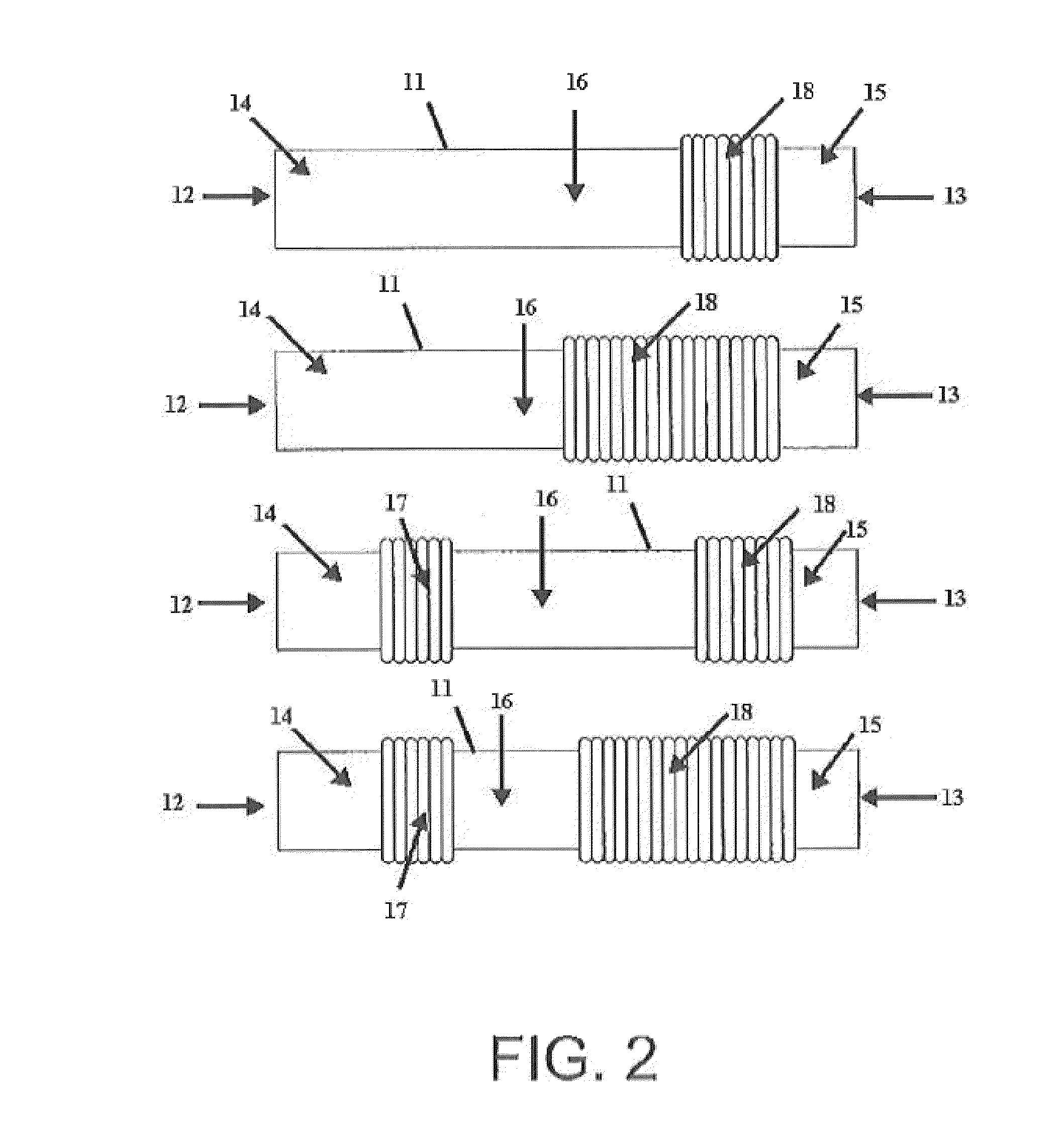 Sectional crimped graft