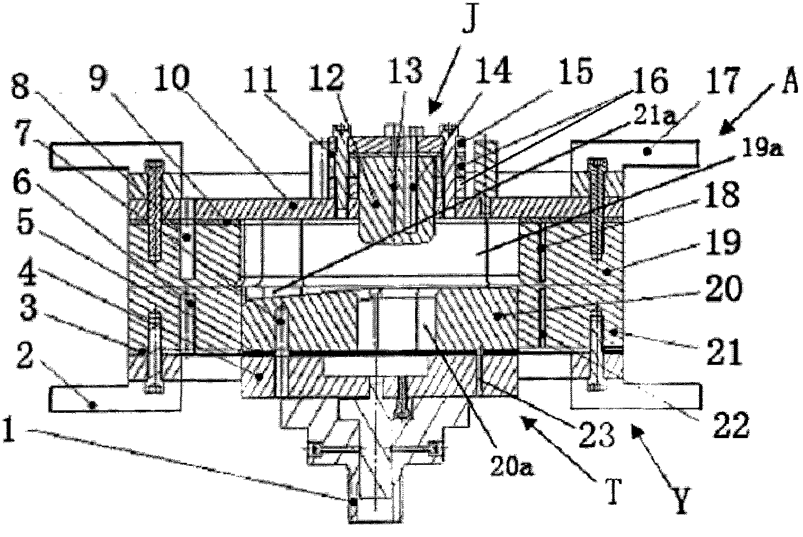 Compound die for simulating continuous drawing characteristics of stamped parts