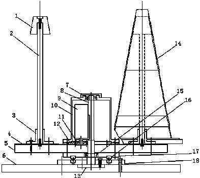 A road cone storage device that facilitates mechanized fixed-point extraction