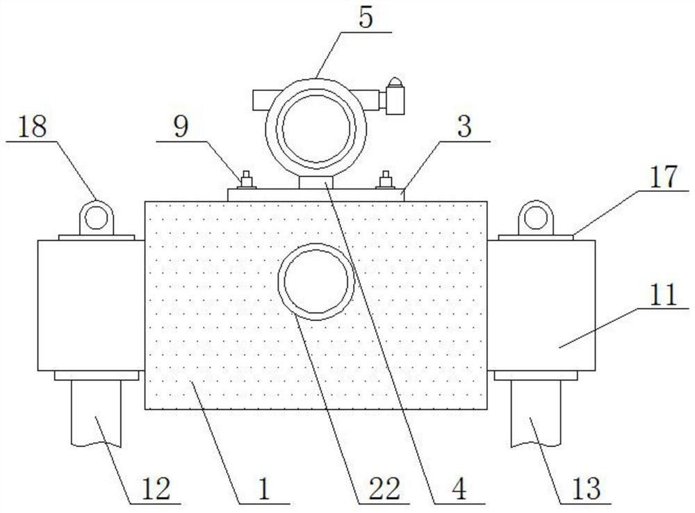 Tail gas nitrogen oxide concentration detection device of oxidized pellet rotary kiln