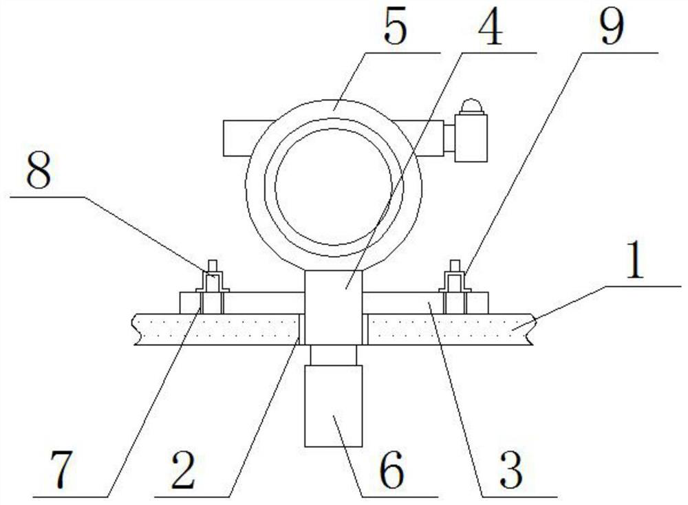 Tail gas nitrogen oxide concentration detection device of oxidized pellet rotary kiln