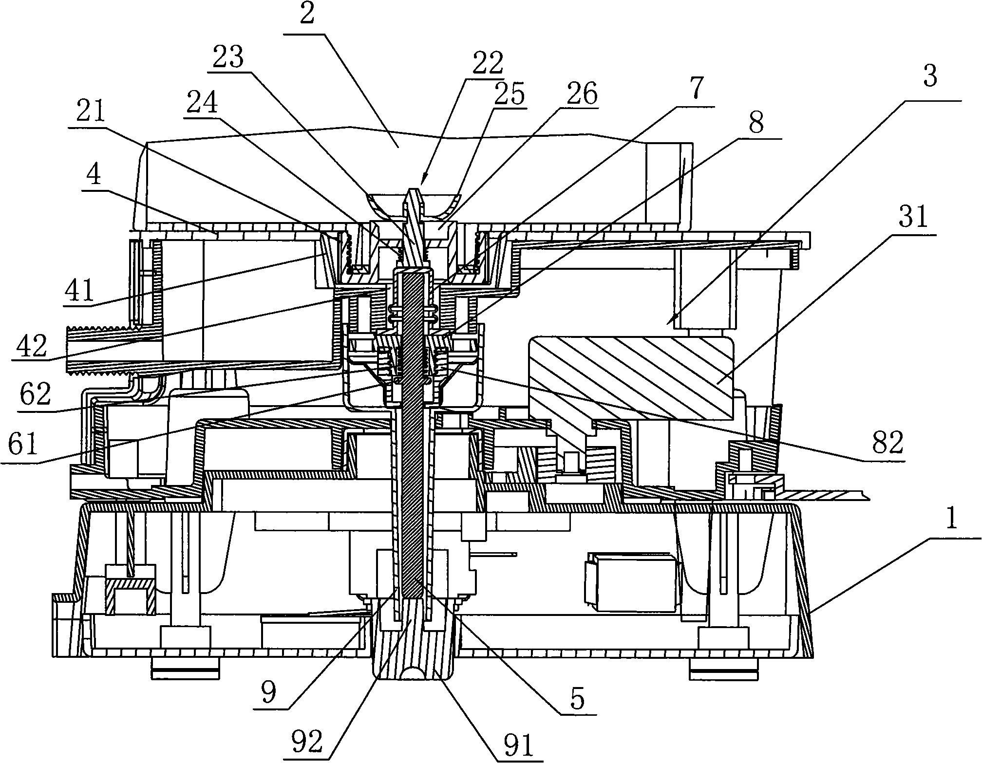 Toppling-proof water leakage control mechanism for humidifier