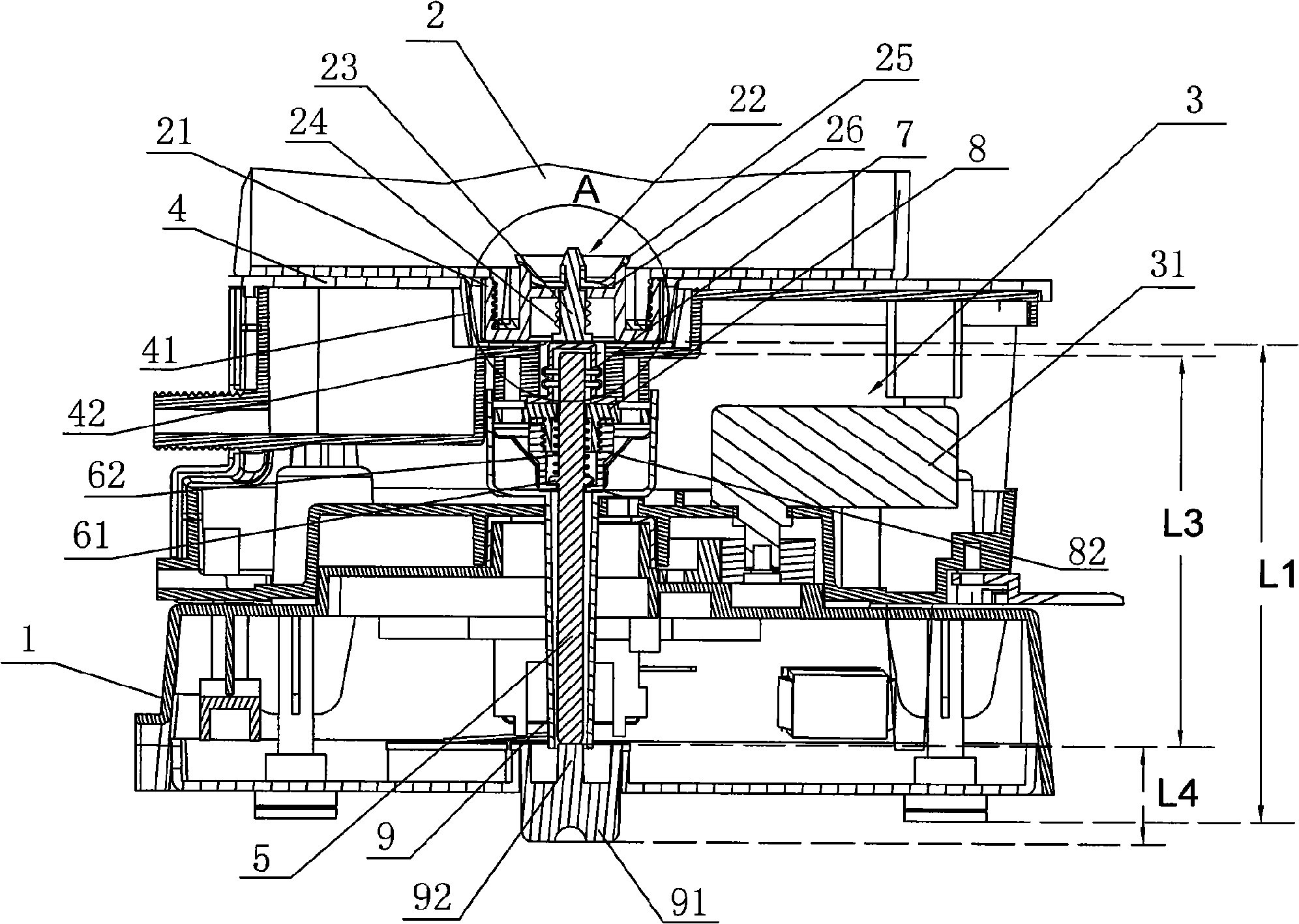 Toppling-proof water leakage control mechanism for humidifier