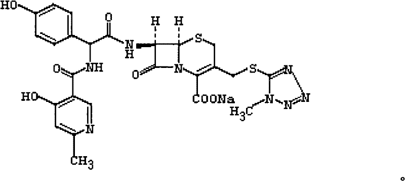 Cefpiramide sodium powder injection and preparation method thereof