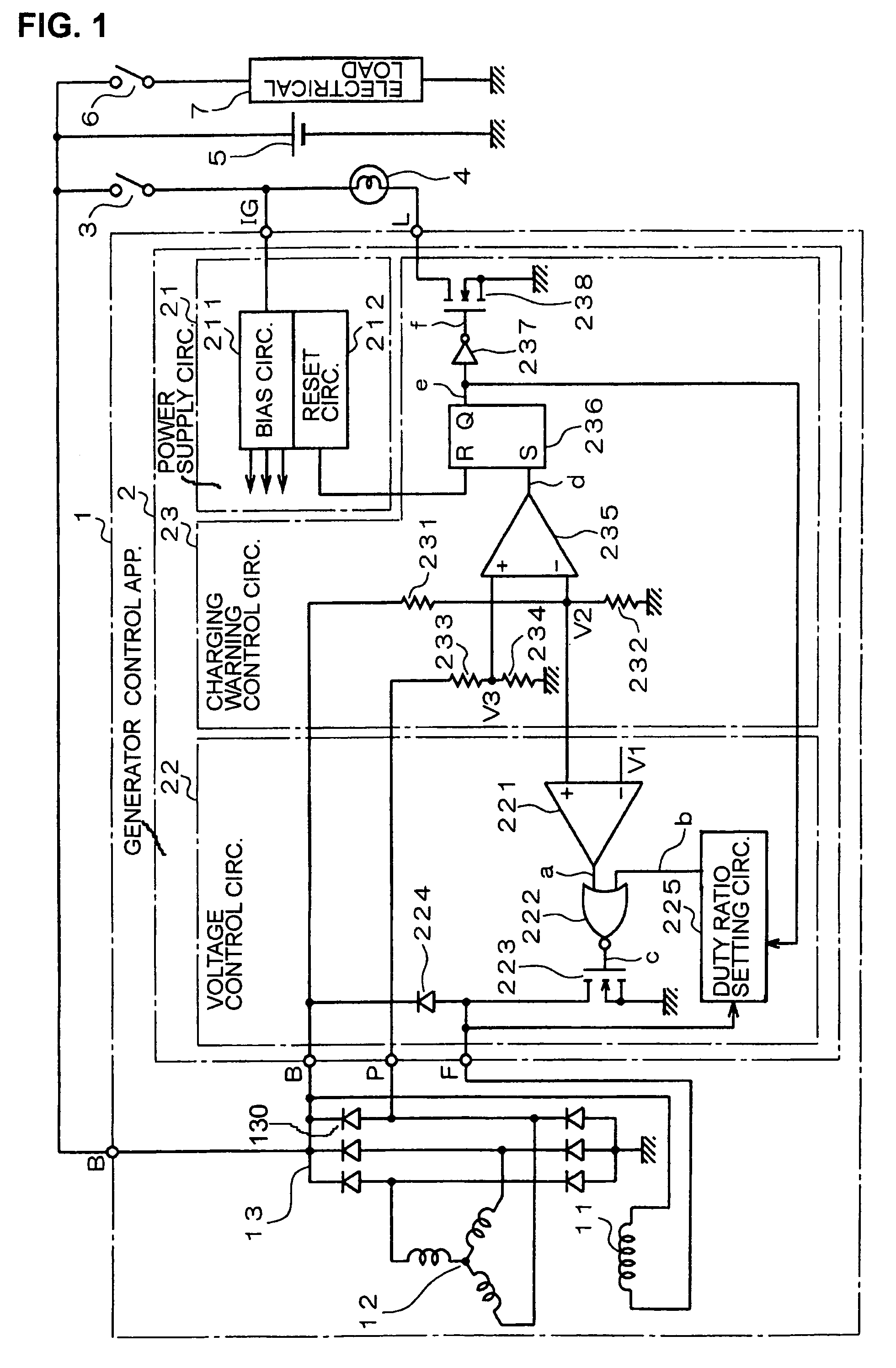 Vehicle AC generator apparatus having improved generator control apparatus