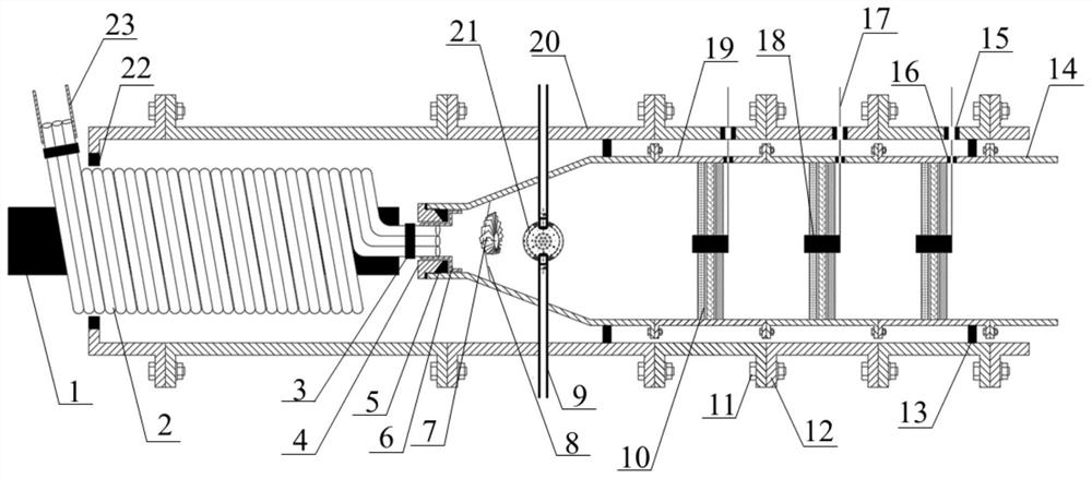 Nanoparticle-enhanced foam generating device for unconventional gas reservoir fracturing and its application