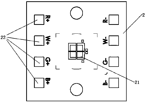 Neonatal jaundice therapeutic equipment optical device based on LED light source