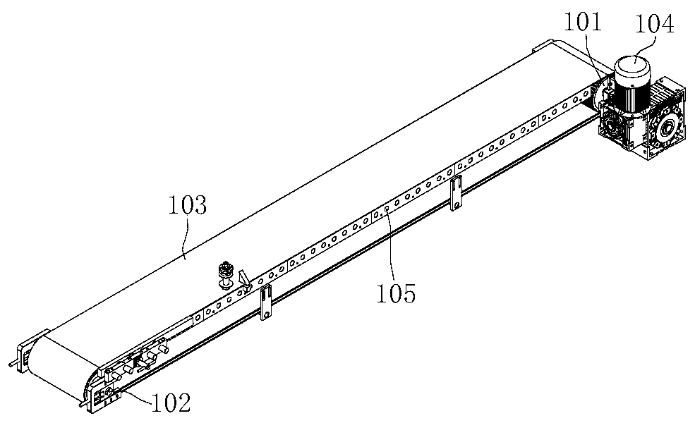 Main conveying device, feeding device and numerical control edging machining center