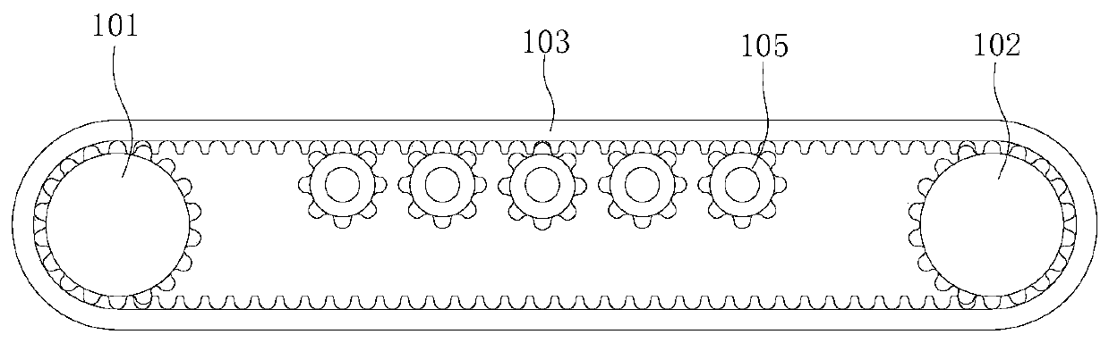 Main conveying device, feeding device and numerical control edging machining center