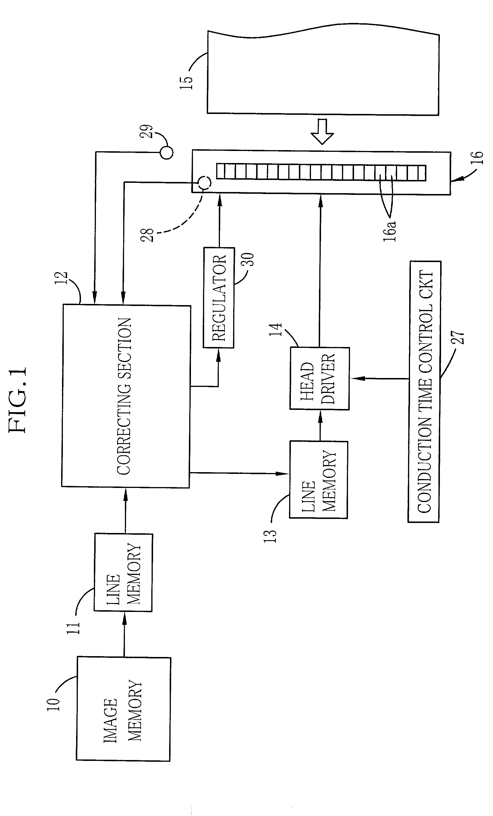 Data processing method for eliminating influence of heat accumulation in thermal head of thermal printer