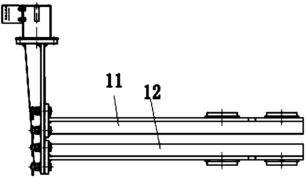 Locomotive rail-coated nozzle fixing device