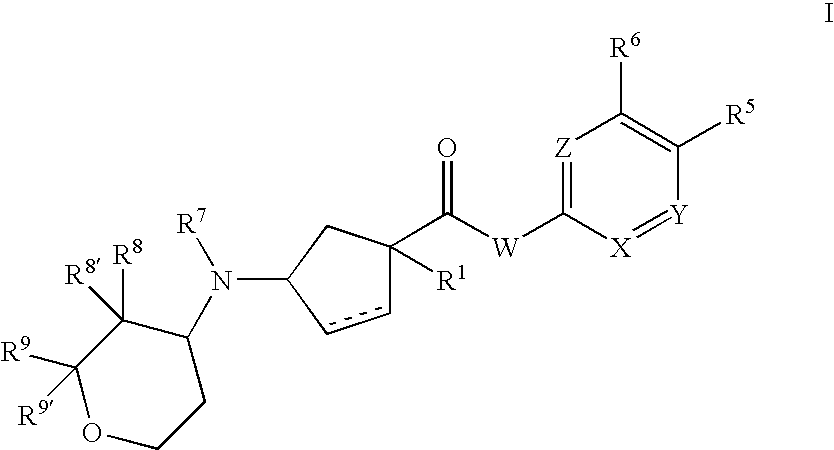 3-aminocyclopentanecarboxamides as modulators of chemokine receptors