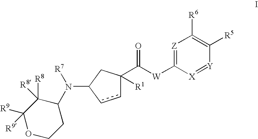 3-aminocyclopentanecarboxamides as modulators of chemokine receptors