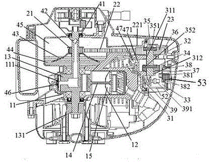 Four-stroke engine of vertical shaft OHC structure