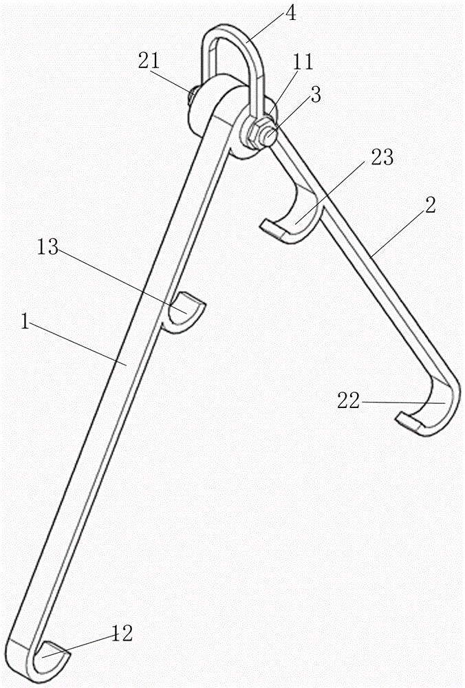 66kv-220kv multi-conductor universal suspension hook