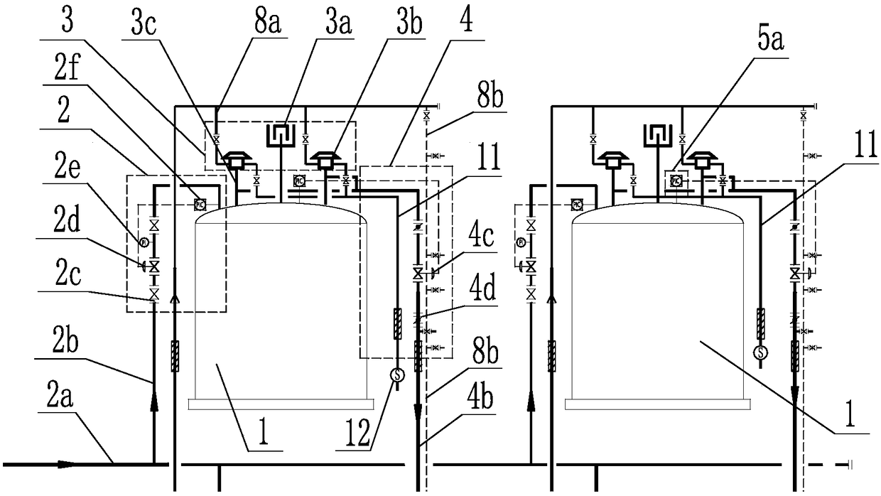 Recovery treatment system of coking waste gas