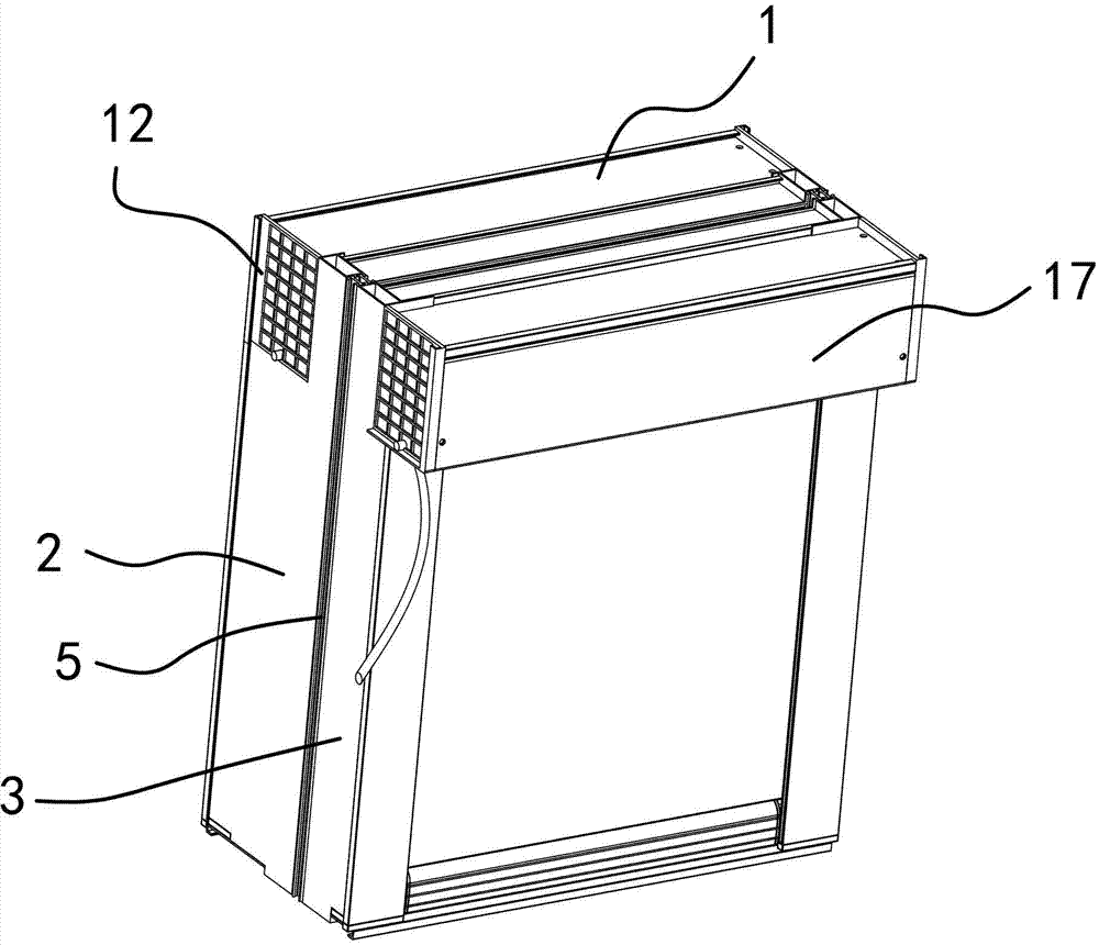 Window frame with front window cover and rear window cover and window with same