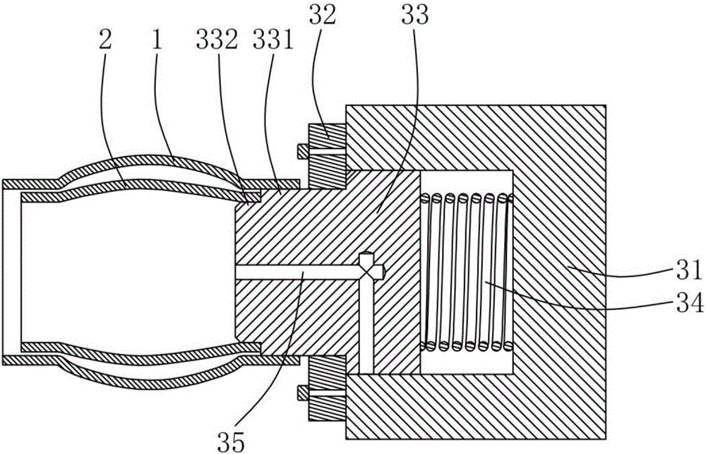 Machining process for double-layer composite metallic tube