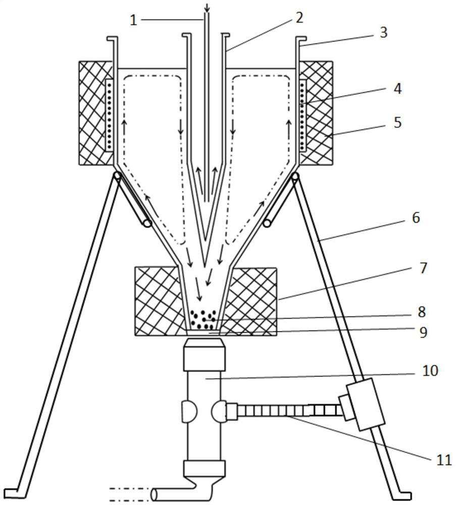 A device for measuring micro-sediment in water by Raman spectroscopy and its application method