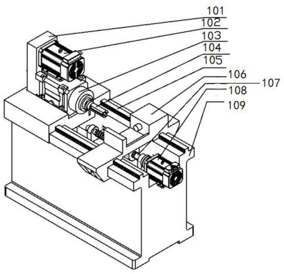 Numerical control round steel coring machine tool