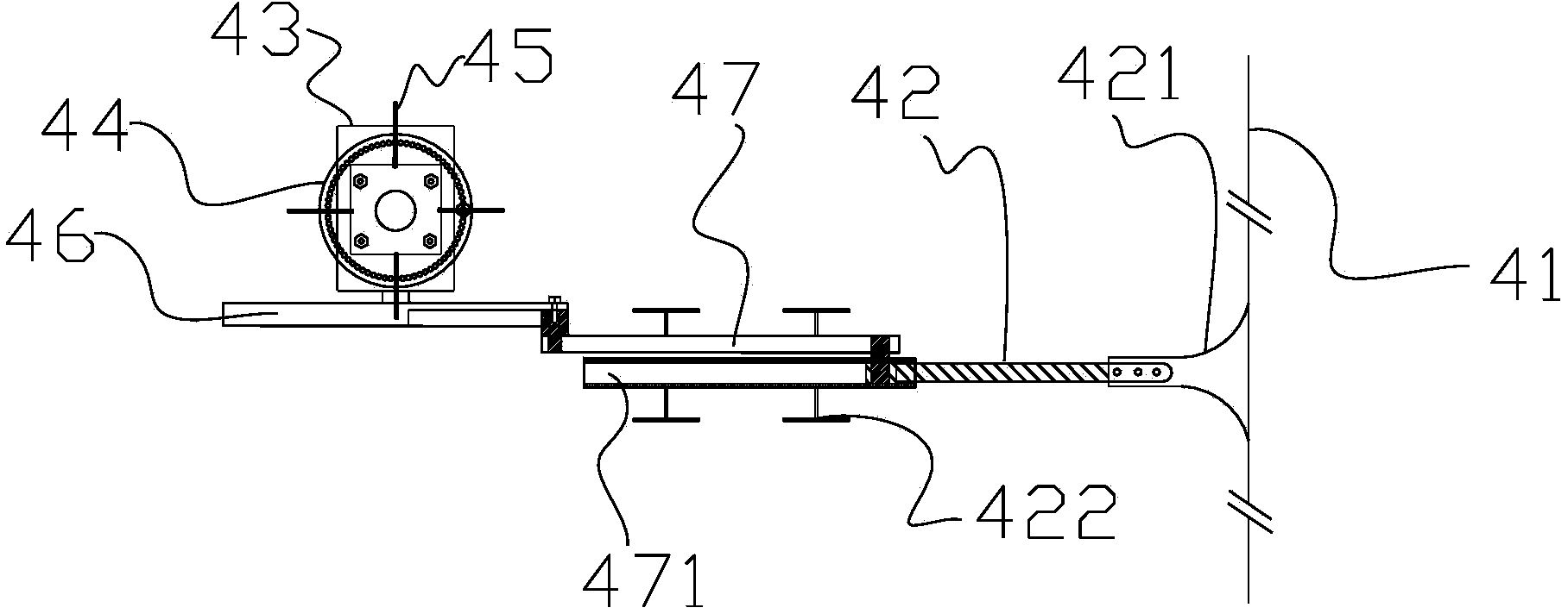 Mud flat wave current oblique crossing simulation method