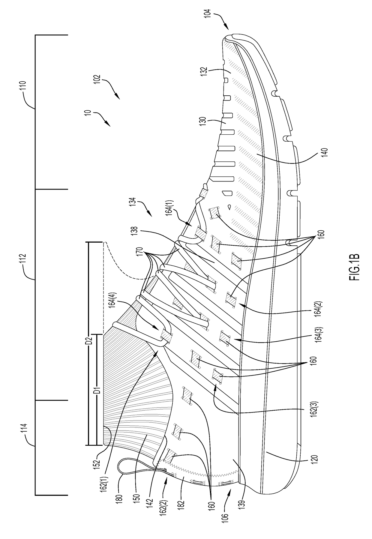 Article of footwear with reconfigurable fastening system