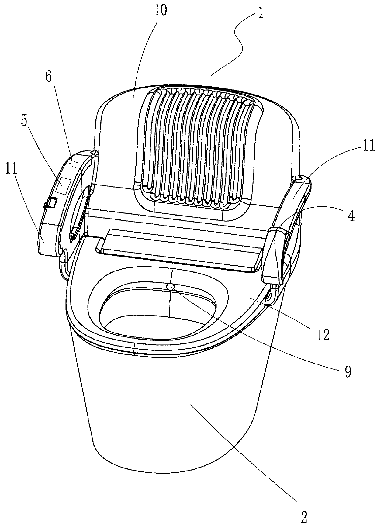 Smart toilet with a function of human blood pressure detection