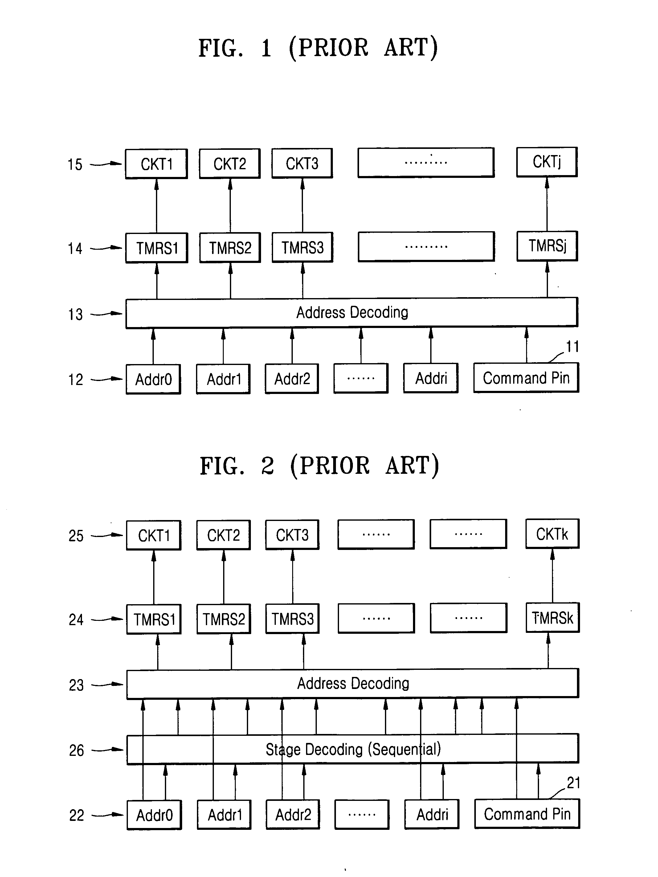 Generation of test mode signals in memory device with minimized wiring