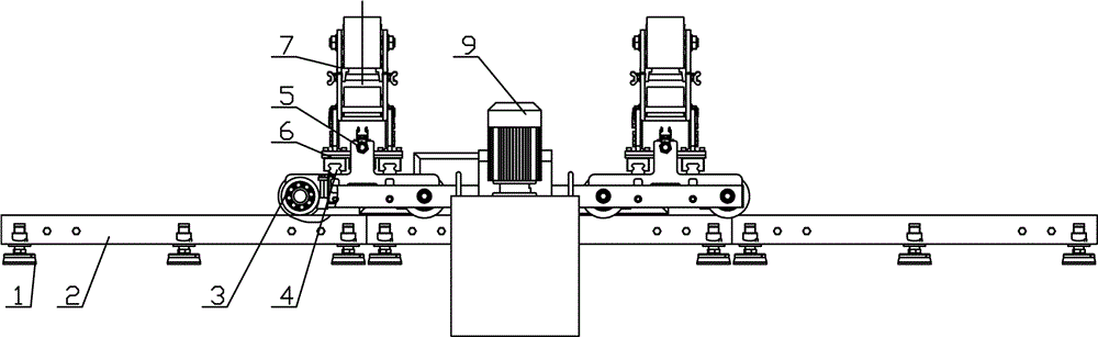 Maintenance tool for large water guide mechanism straight cylinder servomotor of hydraulic turbine generator unit