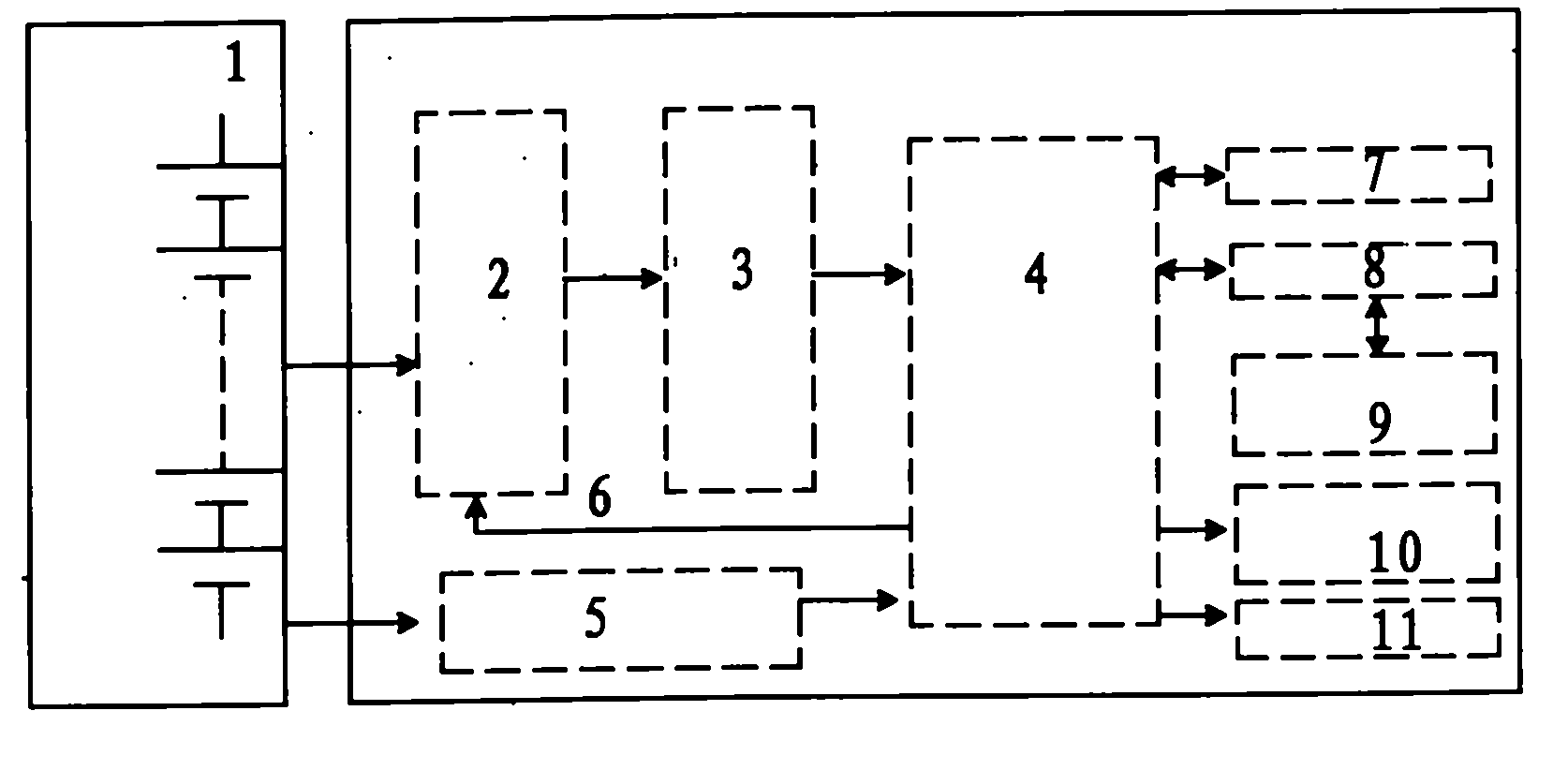 Voltage itinerant measurement circuit of low-power methanol fuel cell